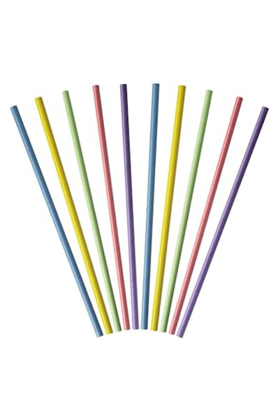 ANTBRO Straight Paper Straws, Multicolor, Set of 25, 5x190mm, MYONNA IT & E-COMMERCE