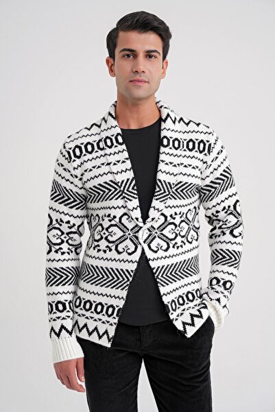 Efor TRİKO CEKET 03 Comfort BEYAZ