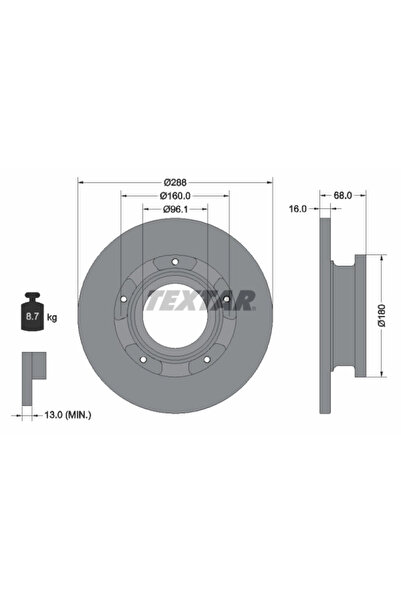 Krieger Disc Frana Ford Tourneo Custom V362 Bus/Transit Custom V362