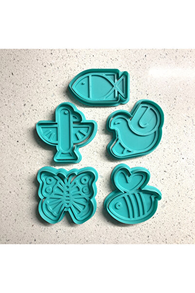 Craftelle مجموعة قوالب الكوكيز المكونة من 5 قطع ذات طابع طبيعي |   الشخصيات ا...