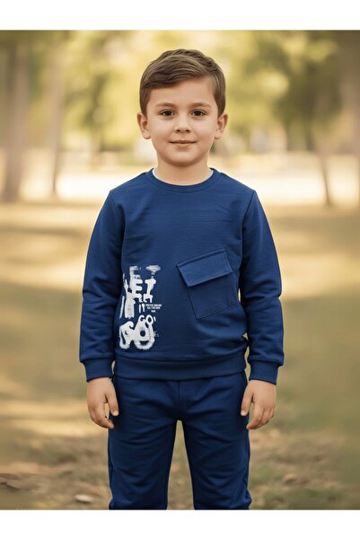 Yalçınoğlu Kids Set sezonier din 2 piese pentru copii de 1-4 ani | Combinația de hanorac și pantaloni are un design confortabil și elegant