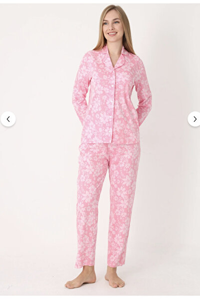 NBB Women's 100% Cotton Shirt Collar Pajama Set