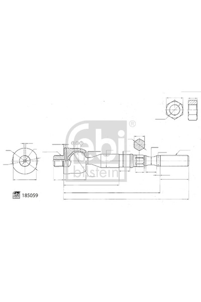 FEBI BILSTEIN Articulatie Axiala Cap De Bara Axa Fata Dreapta Nissan Cabstar