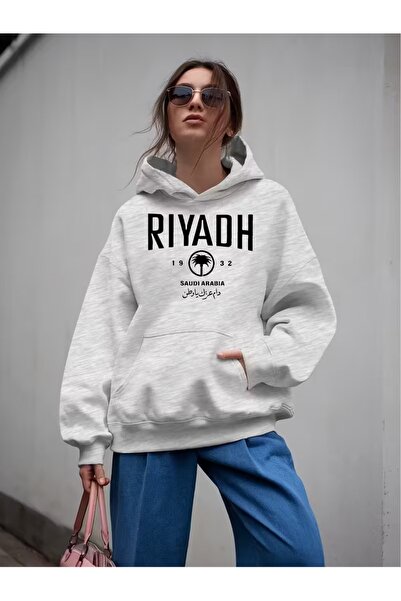 Flaubert Women's Riyadh Saudia Printed Sweatshirt Oversize