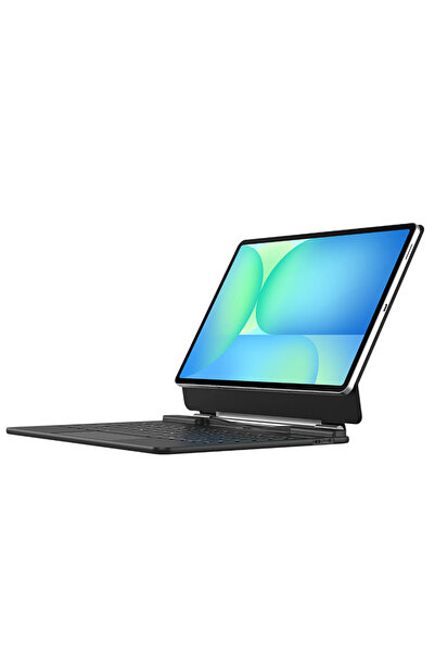 Fogy Samsung Galaxy Tab S10 FE Plus 13.1 Uyumlu Magic Keyboard Touchpad Rgb Işıklı Klavyeli Kılıfı