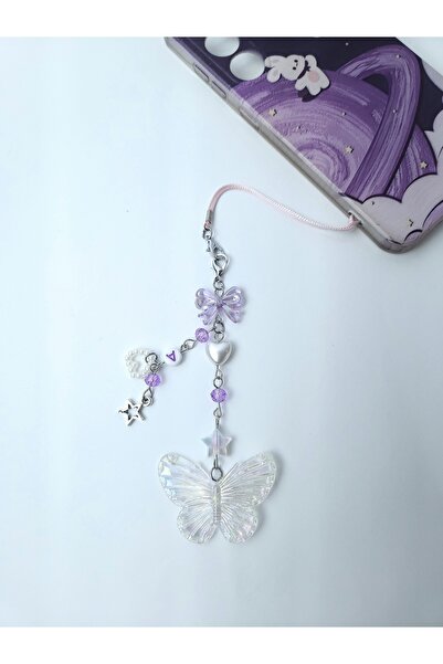 LE&DA Accessory Kelebekli Fairycore Kişiselleştirilebilir Charmlı Çanta Aksesuarı