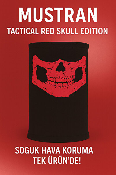 Mustran Тактичний шолом Tactical Skull Boyunluk | Термобійка зимового сезону унісекс для захисту обличчя та шиї Outdoor Kar motor