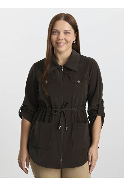 Selen Kahve Kadın Trençkot 25KSL9512