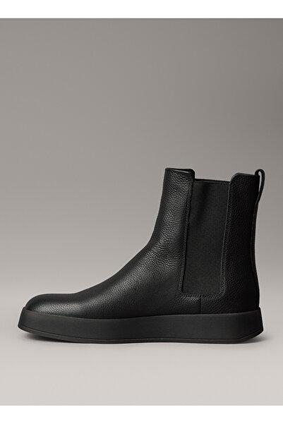 Calvin Klein Black Men's Boots Hybrid Cup Chelsea Lth