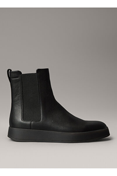 Calvin Klein Black Men's Boots Hybrid Cup Chelsea Lth