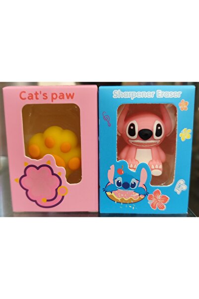 ada çanta kırtasiye باتي - مبراة أقلام ومحاية في منتج واحد بتصميم ستيتش الورد...