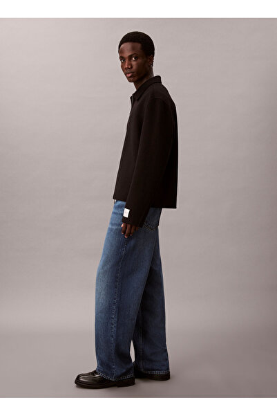 Calvin Klein Normal Siyah Erkek Ceket LV04LD427GUB1_LS SOLID WOOL SHORT F