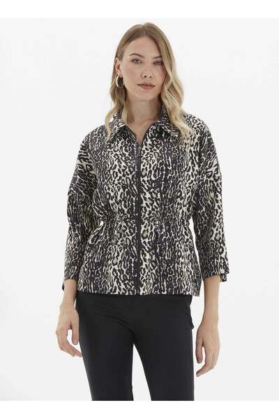 Selen Standart Siyah Kadın Ceket 25KSL1560