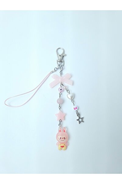 LE&DA Accessory Labubu Fairycore Kişiselleştirilebilir Doğal Taşlı Charmlı Çanta Aksesuarı