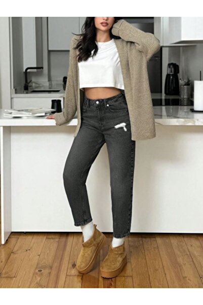 Noxter ЖІНОЧІ ДЖИНСОВІ ШТАНИ З ПРИТЕСНЕНИМИ КОЛАНАМИ