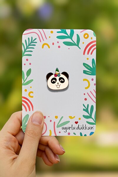 uğurlu dükkan Boynuzlu Panda Rozeti