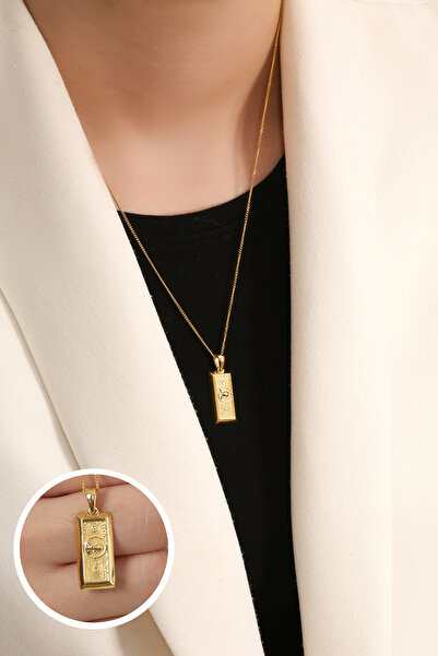 Sanem silver Dolar kolye,925 Ayar Gümüş Ayar Üzeri 14 Ayar Altın Kapama ,Kolye,Dolar Kolye,