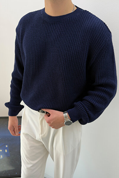 Redline Dray Oversize Трикотажний светр з довгими рукавами, синій