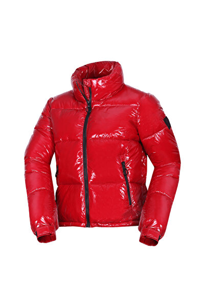 NORTHFINDER Geacă izotermă crop la modă pentru femei BU-6368SP, MADILYNN, roșie