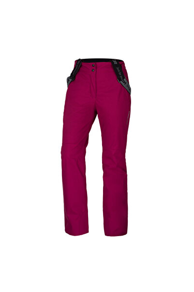NORTHFINDER Pantaloni de schi izolați pentru femei MAXINE, culoarea cireșei