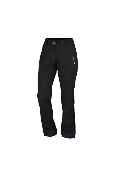 NORTHFINDER Pantaloni softshell extra lungi pentru femei LYRIC negri