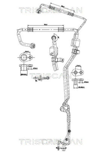TRISCAN Conducta Presiune Variabila Aer Conditionat Citroen Berlingo / Berlin...
