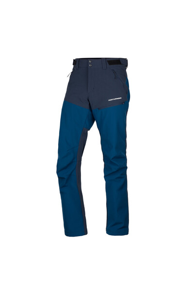 NORTHFINDER Men's trekking hybrid softshell pants NICOLA bluenights