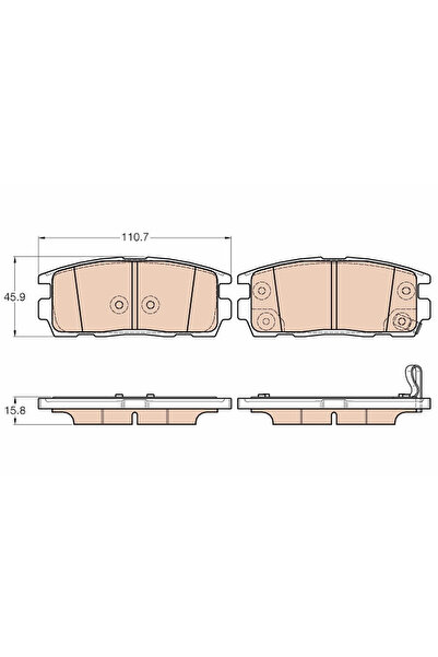 TRW Set Placute Frana Frana Disc Chevrolet Captiva Opel Antara A 2006-2017