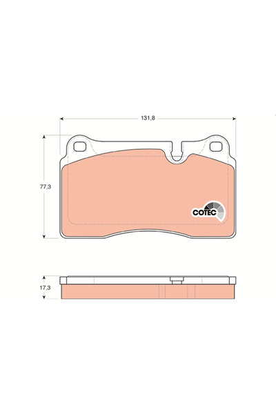 TRW Set Placute Frana Frana Disc Land Rover Range Rover 3/Range Rover Sport 1