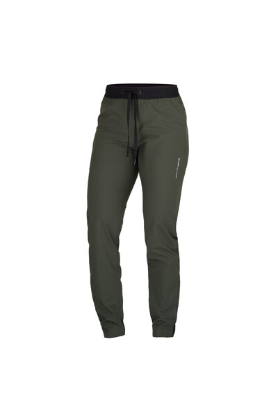 NORTHFINDER Pantaloni elastici ușori și lejeri pentru femei TRACIE verde închis