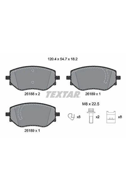 Krieger Set Placute Frana Frana Disc Dacia Jogger/Logan 3/Sandero 3 Mitsubish...