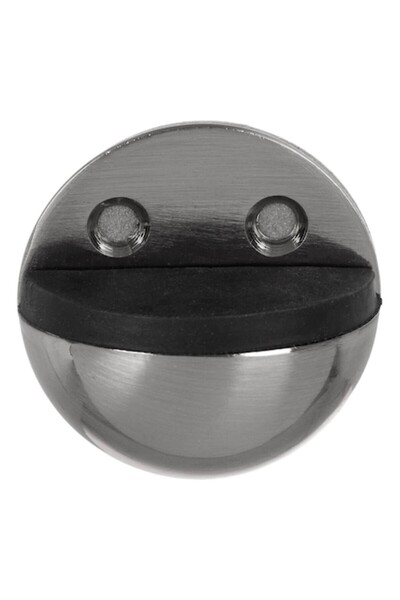 SHOPIENS Metal Door Stopper 4.5x2.5cm, Screw or Adhesive Mounting, MYONNA