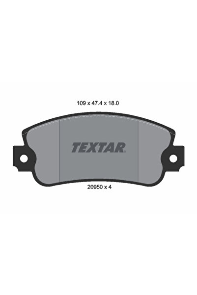 TEXTAR Set Placute Frana Frana Disc Fiat 131/Panda/Regata Lancia Y10