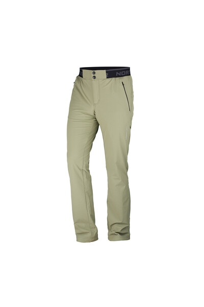 NORTHFINDER Pantaloni elastici pentru bărbați DEAN verde-gri