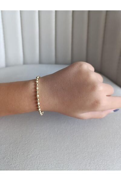 RP COMPANY سوار فولاذي ذهبي اللون، موديل سيملي دوريكا