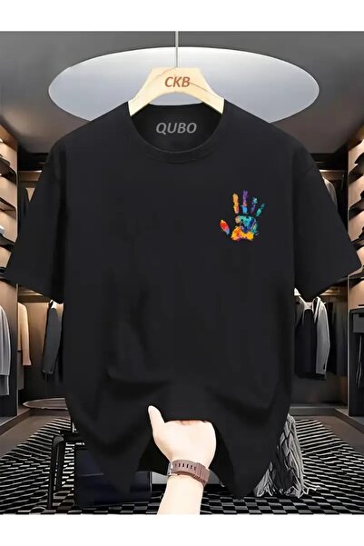 qubo sportswear & company Tricou cu mânecă scurtă, unisex, oversize, din bumb...