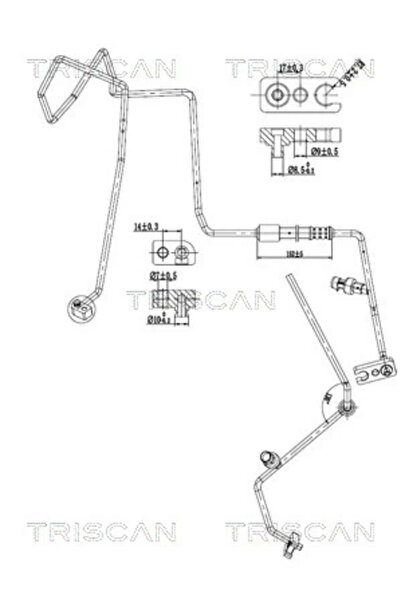 TRISCAN Conducta Presiune Variabila Aer Conditionat Fiat 500