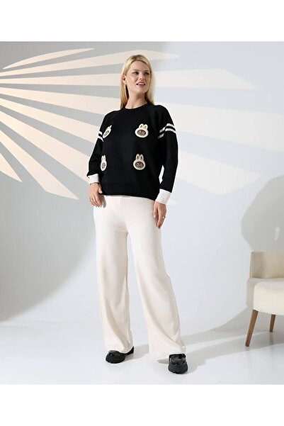 GİYSİ DÜNYASI 57 Knitwear Fabric Sweater Pants 2-Piece Set