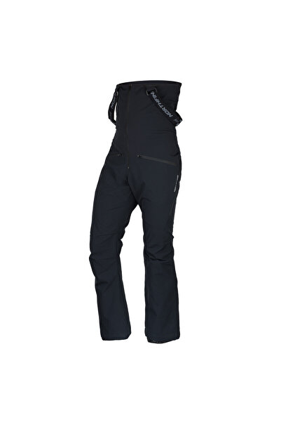 NORTHFINDER Pantaloni de schi pentru bărbați, croială înaltă, DALE negri