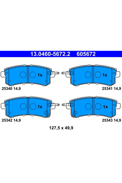 Ate Set Placute Frana Frana Disc Infiniti QX56/QX80 Nissan Patrol 6