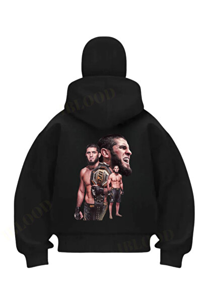 1blood سترة كارديجان للجنسين مطبوعة باللون الأسود من إسلام ماخاشيف