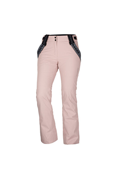 NORTHFINDER Pantaloni de schi comozi pentru femei cu bretele TAMERA roz