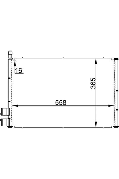 MAHLE Condensator Climatizare Ford Fiesta 5/Fusion Mazda 2
