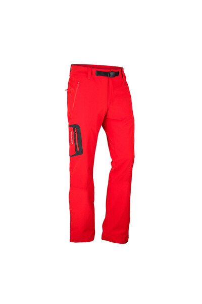 NORTHFINDER Pantaloni elastici pentru bărbați GAVIN roșii