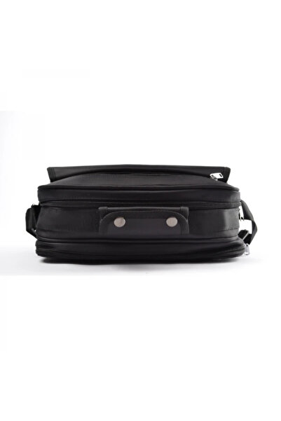 Rovitech Men's Office Bag, Polyester, Black, 33x14x25 cm