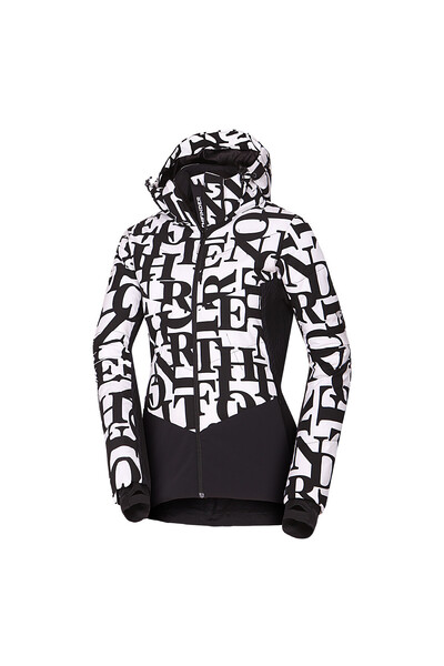 NORTHFINDER Geacă de schi izolată pentru femei, complet cu imprimeu, Liz, cu imprimeu integral