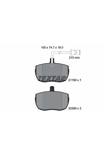 TEXTAR Set Placute Frana Frana Disc Alfa Romeo Ar 8 Caroserie/Ar 8 Platou / S...