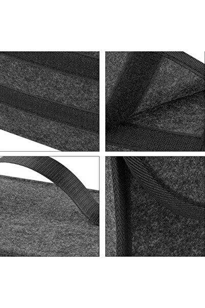 Bogadini Foldable felt car storage box 50x24x17 cm, capacity 10 kg, trunk interior