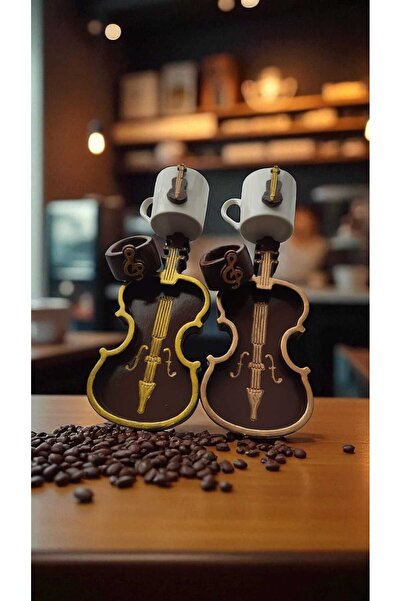 e&e süs dükkanı Violin Shaped Coffee Cup Model