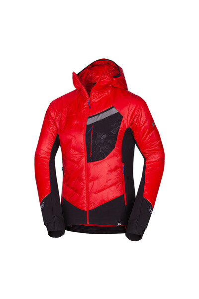 NORTHFINDER Jachetă hibridă pentru bărbați Primaloft® VETERNY redblack